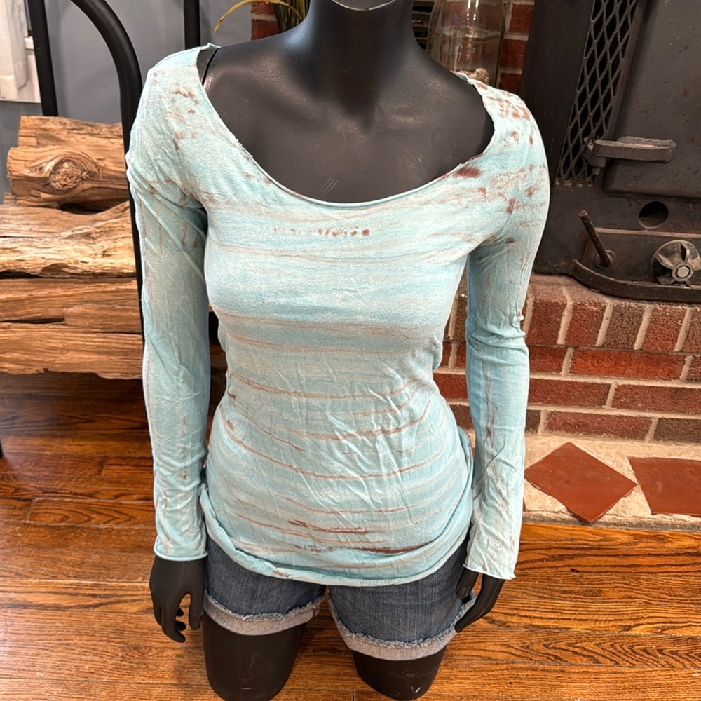 Lucky Brand Long Sleeve Tunic Tee